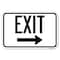 Signmission Exit With Right Arrow 3 Heavy-Gauge Aluminum Sign, 12" H, 18" L, A-1218-24045 A-1218-24045 - alternate 1